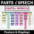 1 for Parts of Speech Posters RAINBOW