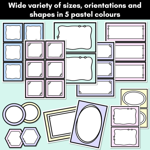 Resource preview 2 for PASTEL DECOR Editable Labels