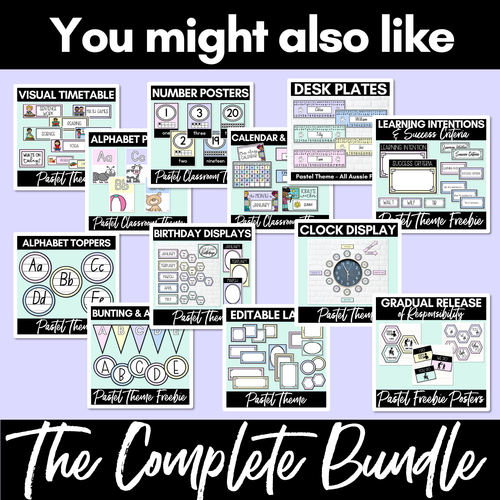 Resource preview 5 for Gradual Release of Responsibility Posters [ I Do You Do We Do ] - Pastel Decor FREEBIE