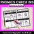 1 for PHONICS CHECK INS - Consonant Digraphs ch sh th wh - No Prep Phonics Assessments 