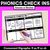 1 for PHONICS CHECK INS - Consonant Digraphs ll ss ff zz ck - No Prep Phonics Assessments  