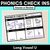 1 for PHONICS CHECK INS - Long Vowel U - No Prep Phonics Assessments