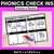 1 for PHONICS CHECK INS - CVC Words & CVCC CCVC Words Set 2 - No Prep Phonics Assessments 