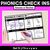 1 for PHONICS CHECK INS - CVC Words & CVCC CCVC Words Set 3 - No Prep Phonics Assessments 