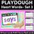 1 for Playdough Heart Word Practice - Set 3