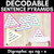 1 for QU NG + X WORDS - Decodable Sentences Pyramids - Phonics Fluency