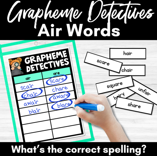 Resource preview 1 for R-Controlled Vowel Air Sound Game