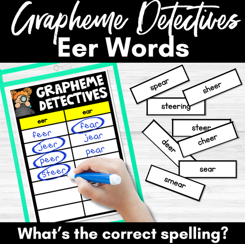 Resource preview 1 for R-Controlled Vowel Eer Sound Game