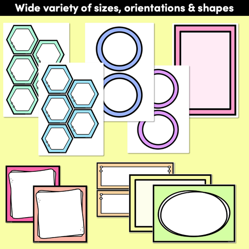 Resource preview 3 for RAINBOW CLASSROOM DECOR - Editable Labels