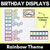 1 for RAINBOW BIRTHDAYS DISPLAY