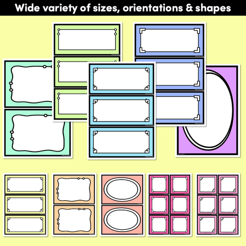 Resource preview 2 for RAINBOW CLASSROOM DECOR - Editable Labels