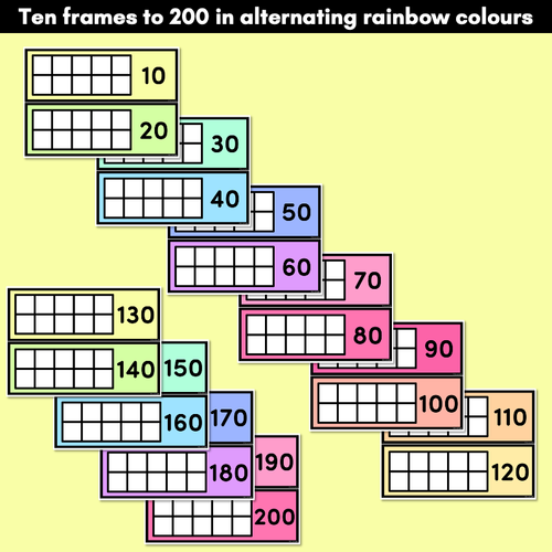 Resource preview 3 for Days of School RAINBOW THEME
