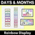 1 for RAINBOW CLASSROOM DECOR - Days of the Week & Months of the Year