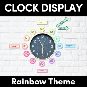 RAINBOW CLOCK DISPLAY