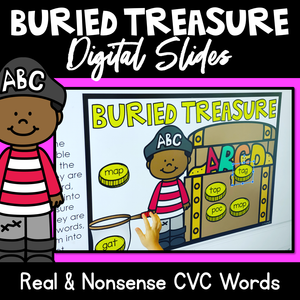 Real and Nonsense CVC Words DIGITAL Phonics Activity | POWERPOINT