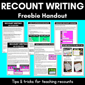 How To Teach Recount Writing | A Free Guide