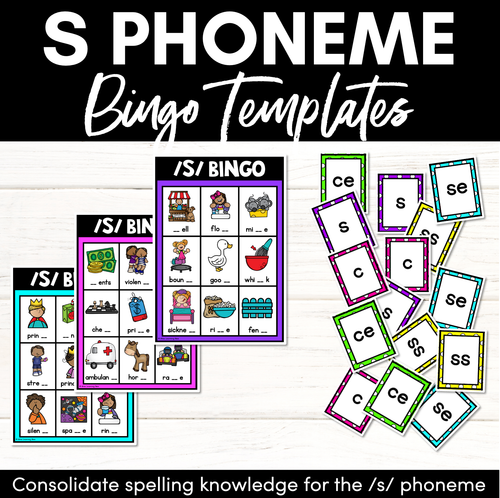 Resource preview 1 for S SOUND BINGO