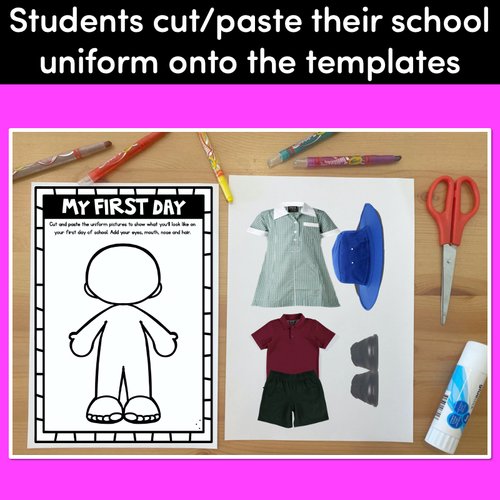 Resource preview 3 for My First Day School Uniform Template | Transition to School