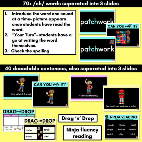 Resource preview 3 for Consonant Sound CH PowerPoint | CH TCH