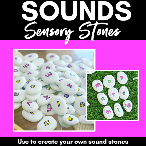 Resource preview 1 for DIY Alphabet Manipulatives | SOUND STONES FREEBIE