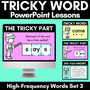 High Frequency Heart Word Lessons SET 3- WORDS WITH TRICKY SPELLINGS