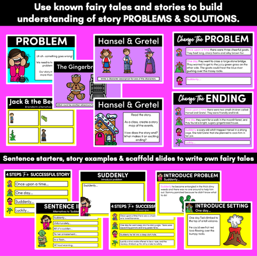 Resource preview 4 for Narrative Writing Lesson Slides - Fairy Tales - Imaginative Texts POWERPOINT