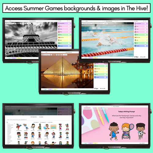 Resource preview 4 for Summer Games Word Mapping Templates 