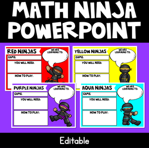 Ninja Maths Powerpoints | Editable