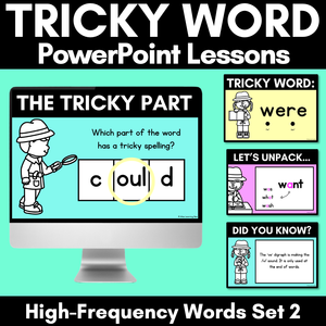 High Frequency Heart Word Lessons SET 2- WORDS WITH TRICKY SPELLINGS