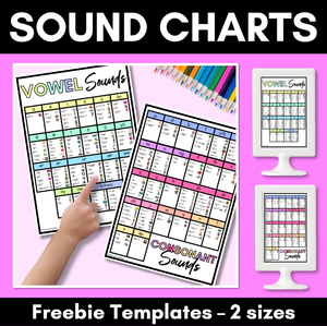 Phonics Sound Charts - RAINBOW