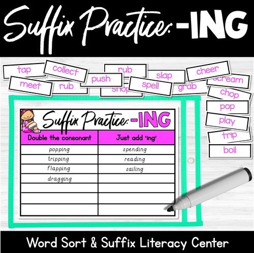 Resource preview 2 for Adding ING | Suffix Rule Literacy Center
