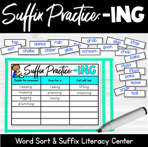 Adding ING | Suffix Rule Literacy Center