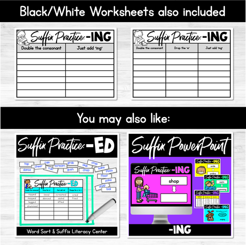 Resource preview 4 for Adding ING | Suffix Rule Literacy Center