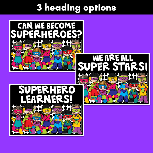 Resource preview 2 for SUPERHERO THEME Behaviour Chart