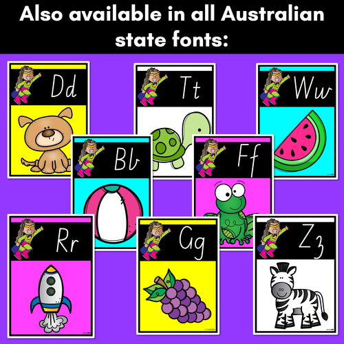 Resource preview 3 for SUPERHERO THEME Alphabet Posters