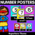 1 for SUPERHERO THEME Number Posters
