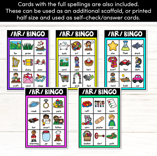 Resource preview 2 for AR Phoneme Bingo