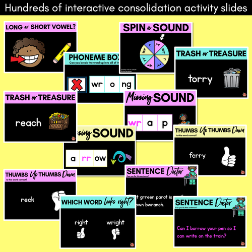 Resource preview 4 for Consonant Sound R PowerPoint | R RR WR