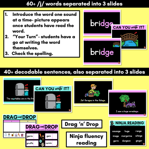 Resource preview 3 for Consonant Sound J PowerPoint | J G DGE GE