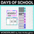 1 for DAYS OF SCHOOL DISPLAY- The Wonderland Collection