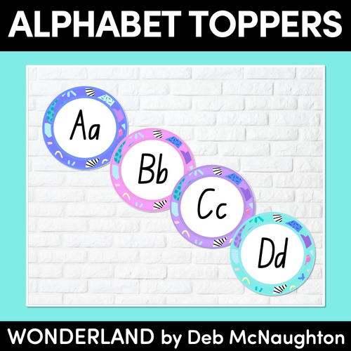 Resource preview 1 for ALPHABET TOPPERS - The Wonderland Collection