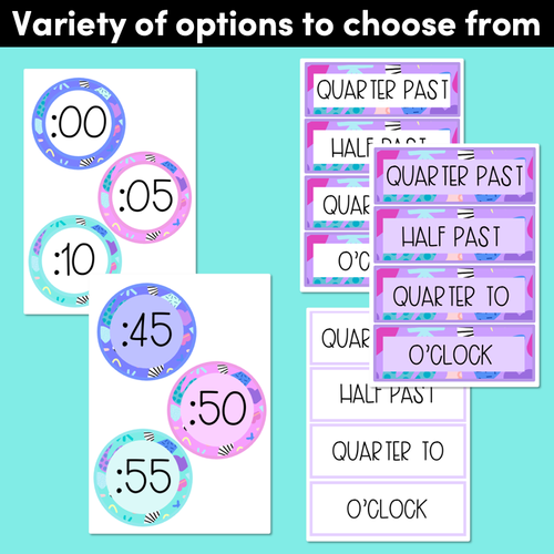 Resource preview 2 for CLOCK DISPLAY - The Wonderland Collection