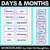 1 for DAYS & MONTHS DISPLAY - The Wonderland Collection