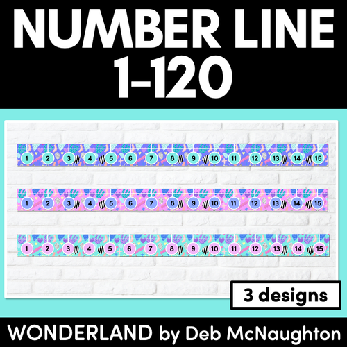 Resource preview 1 for NUMBER LINE DISPLAY- The Wonderland Collection