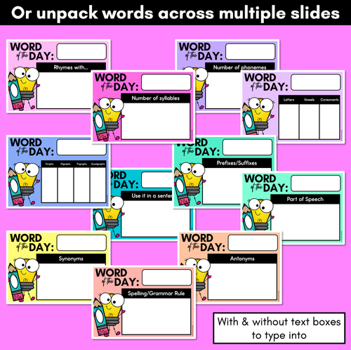 Resource preview 3 for Word of the Day Slides